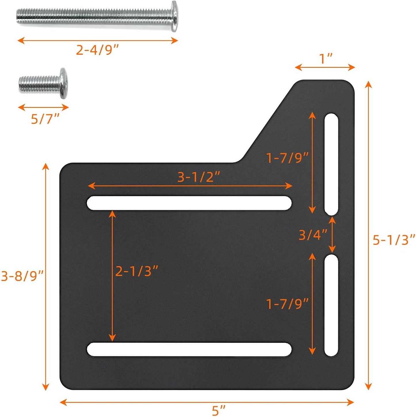 Yuleimy Full to Queen Conversion Kit, Headboard Brackets Adapter, 2 Pack | Heavy Duty Steel Bed Modification Plate Fits Headboard Adapter Kit And Bed Frame Adapter For Headboard