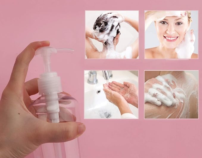 Yebeauty 16 Pack 10oz/300ml Pump Bottle Shampoo Pump Dispenser, Shampoo Bottles - Image 4