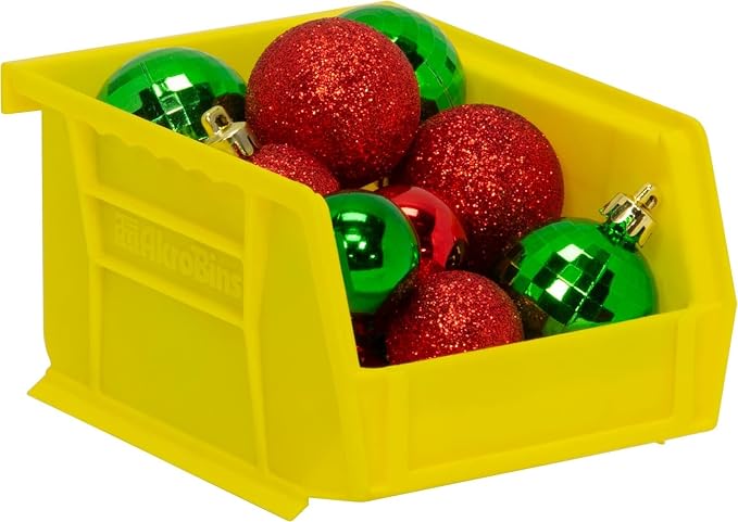 Akro-Mils 30210 AkroBins Plastic Storage Bins, Space-Saving Stackable Bins