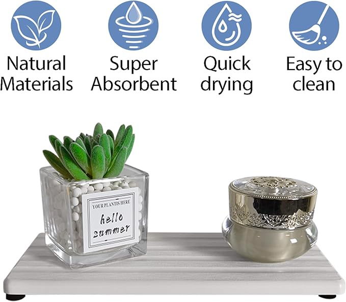 2 PCS Water Absorbing Stone Trays - Image 2