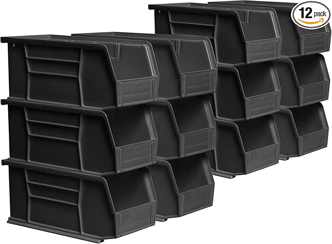 Akro-Mils 30230 AkroBins Plastic Storage Bins, Space-Saving Stackable Bins by Akro-Mils