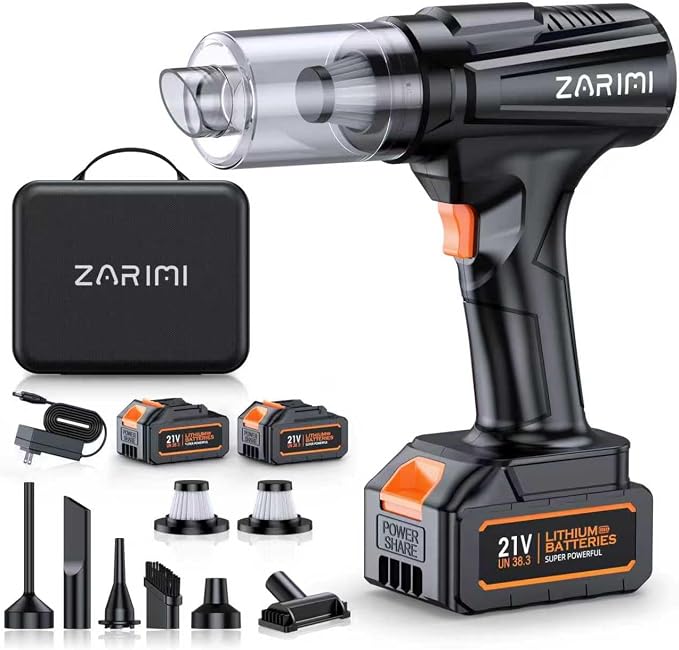Cordless Handheld Car Vacuum Cleaner, 000Pa High-Power Rechargeable Dust Buster by Unknown