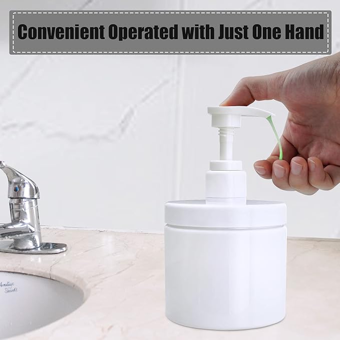 Cosywell Pump Bottle Dispenser Plastic Pump Bottles Refillable Bottles Wide - Image 5