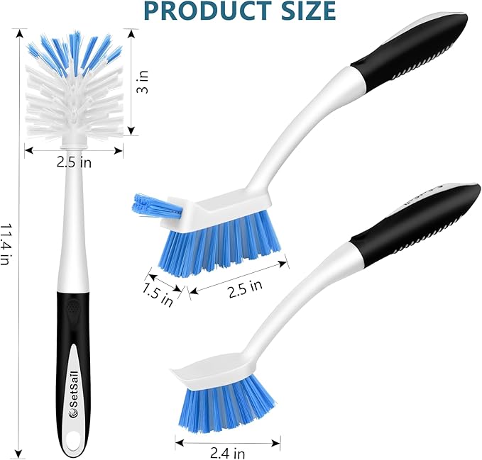 SetSail Dish Brush Set of 3 - Image 2