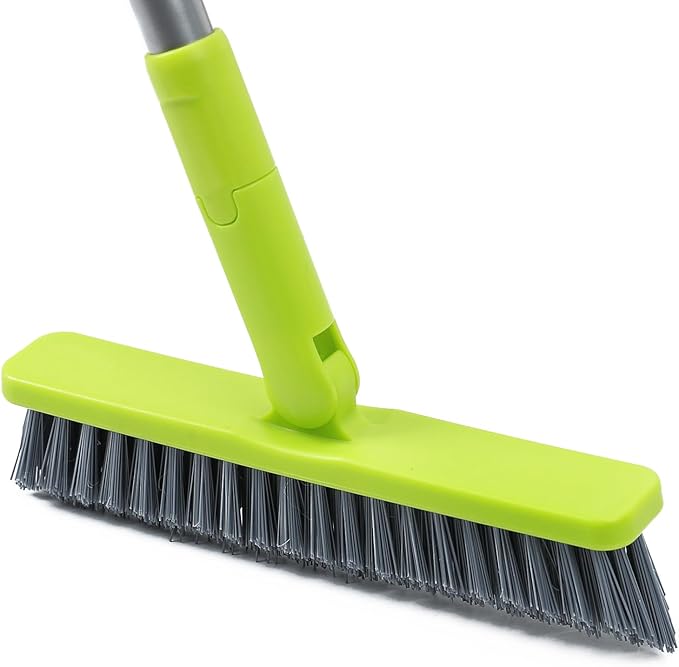 Grout Cleaner Brush with Long Handle, Floor Scrub Brush by KalTell