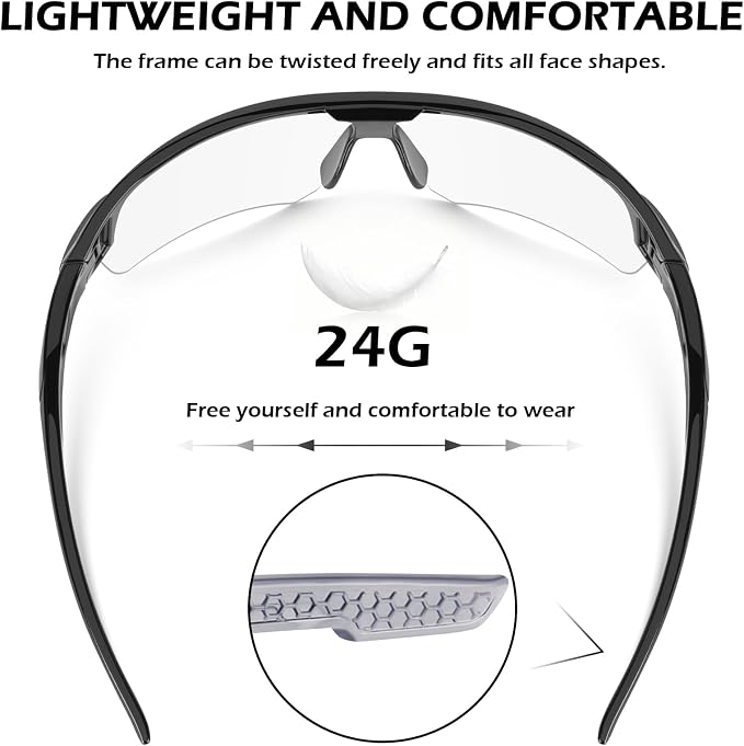 OXG 12 Pack Safety Glasses for Men Women, ANSI Z87.1 Safety Goggles Impact - Image 4