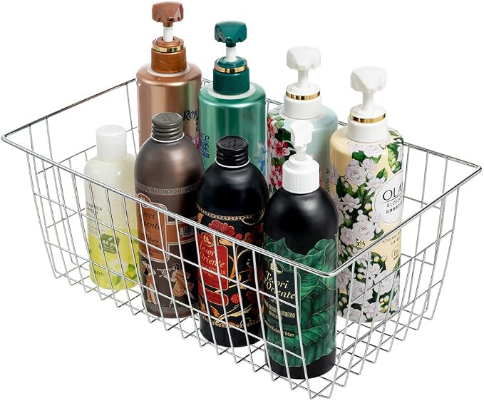 SANNO Freezer Baskets Wire Storage Baskets Closet Organization Baskets Bin - Image 5