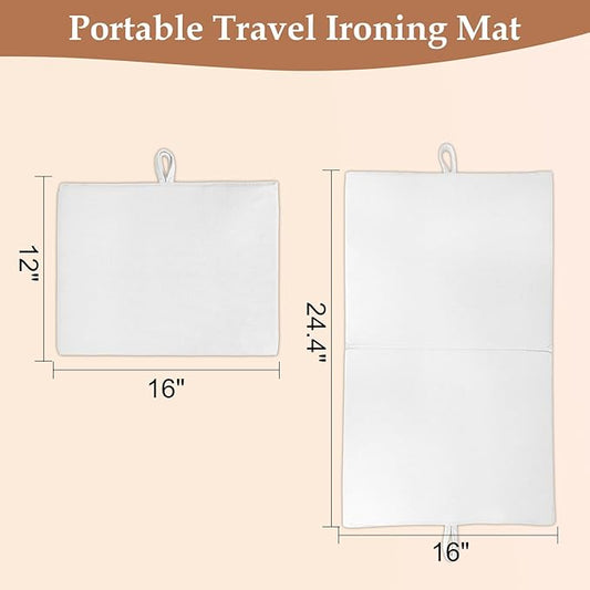 24" x 16" Ironing Mat Foldable, Portable Small Thickened Heat Resistant Cotton - Image 2