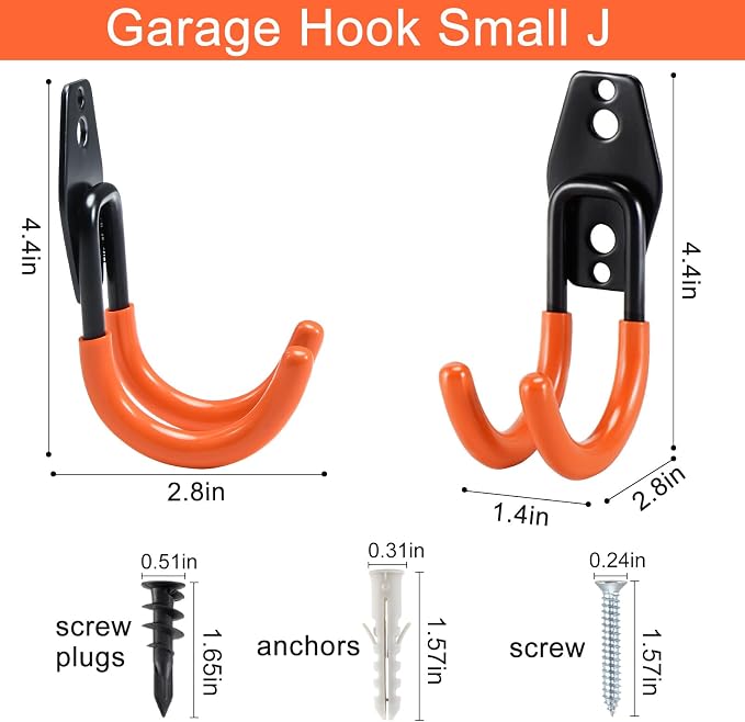AOBEN Garage Hooks Heavy Duty, Steel Garage Storage Hooks, Utility Tool Hangers - Image 2