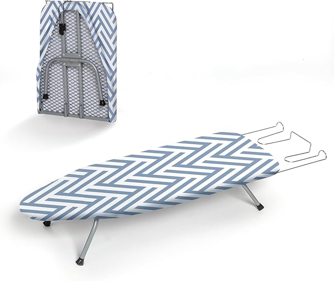 Small Tabletop Ironing Board Foldable, RAINHOL Steel Mesh Portable Iron Board by RAINHOL
