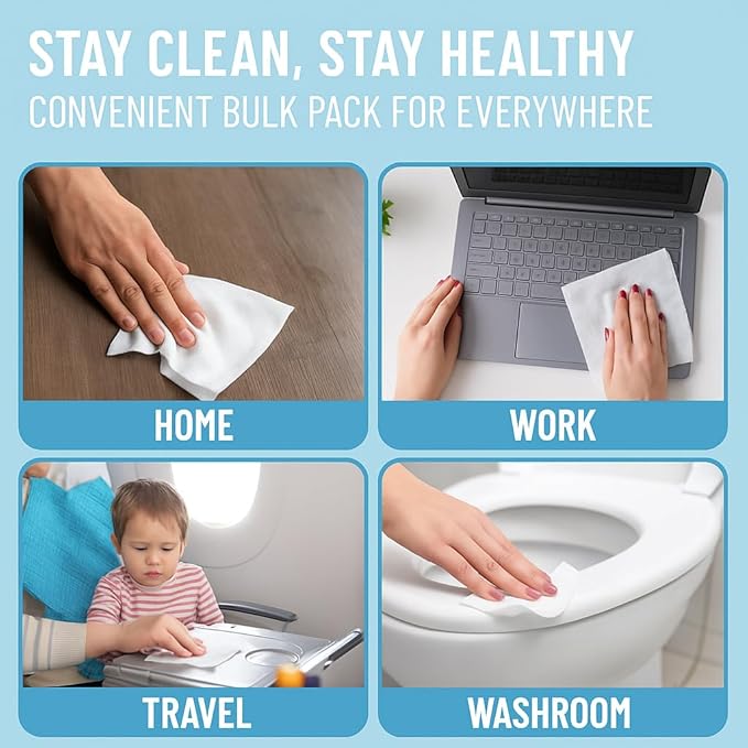 Advanced Large 75% Alcohol Hand Sanitizing Wipes, 4 Packs of 50 - Image 3