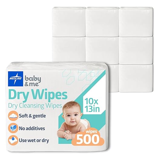 Medline Babysoft For Sensitive Skin Disposable Dry Cleansing Cloths - Image 2