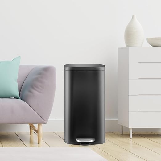 AthLike Trash Can, Stainless Steel Kitchen Garbage Can, Step Waste Bin - Image 7