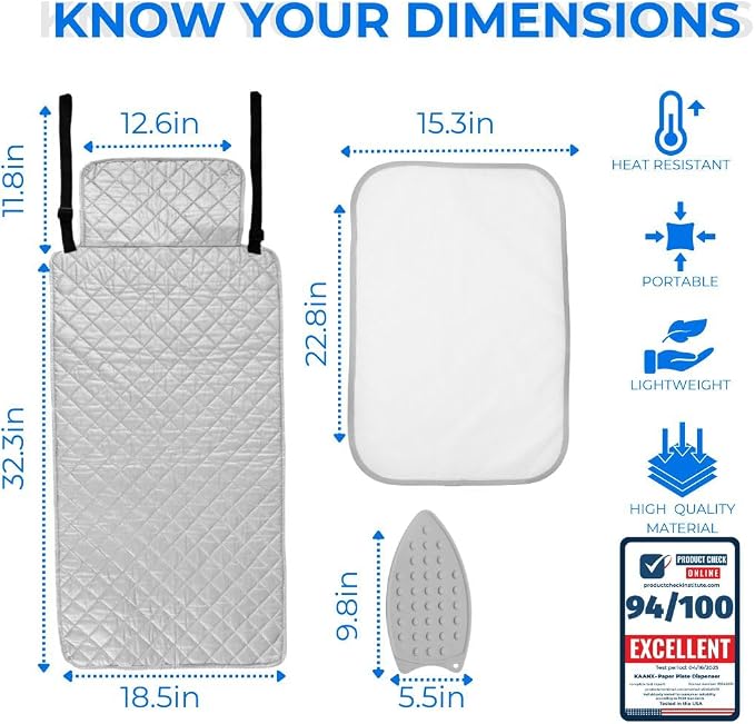 Premium Ironing Mat Heat Resistant Silicone Iron Rest Non Slip Magnetic - Image 6