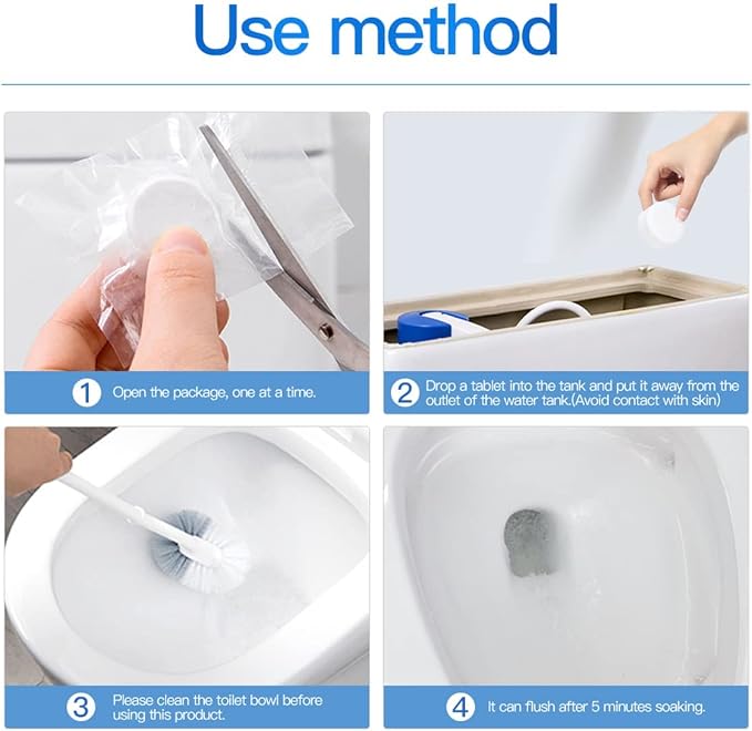 KIISIISO Toilet Bowl Cleaners 26 PACK, Automatic Toilet Bowl Cleaner Tablets - Image 6