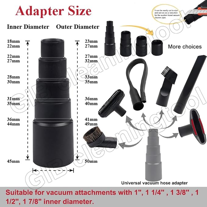 10 Pcs Universal Vacuum Attachments - Image 2