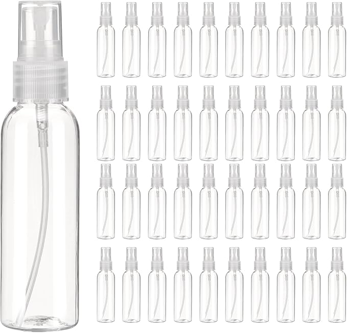 uxcell 100Pack Spray Bottles, 2Oz/60ML Reusable Clear Empty Mist Plastic Mini by uxcell