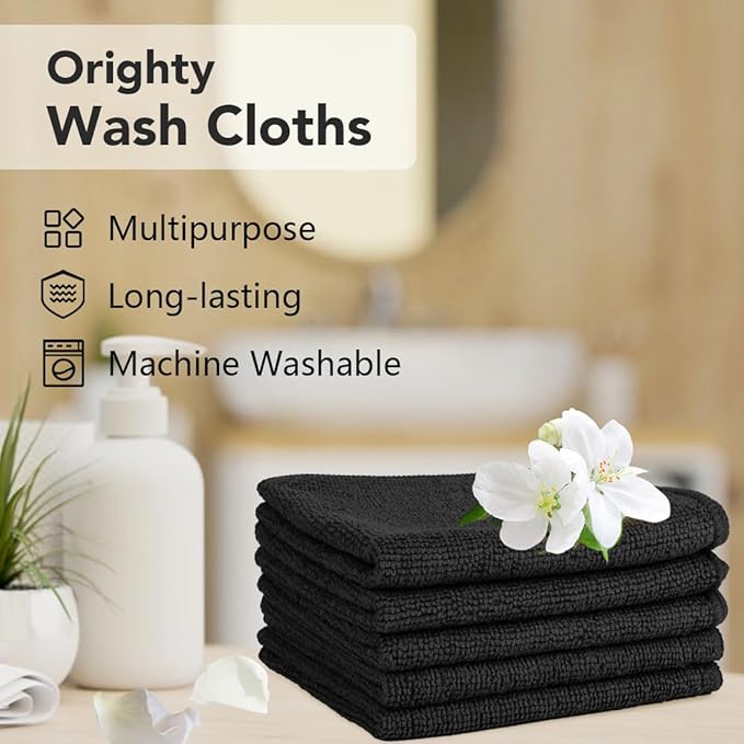 Orighty Wash Cloths Bulk Towels Set 200 Pack, Highly Absorbent and Soft Feel - Image 6