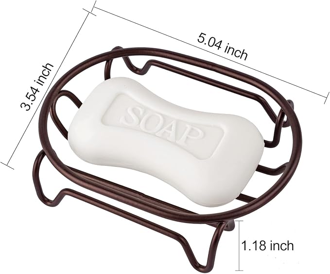 Soap Dish for Shower Bathroom Bar Soap Holder, Stainless Steel Self-draining - Image 7