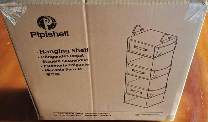 Pipishell Hanging Closet Organizer 6-Shelf, Hanging Shelves - Image 13