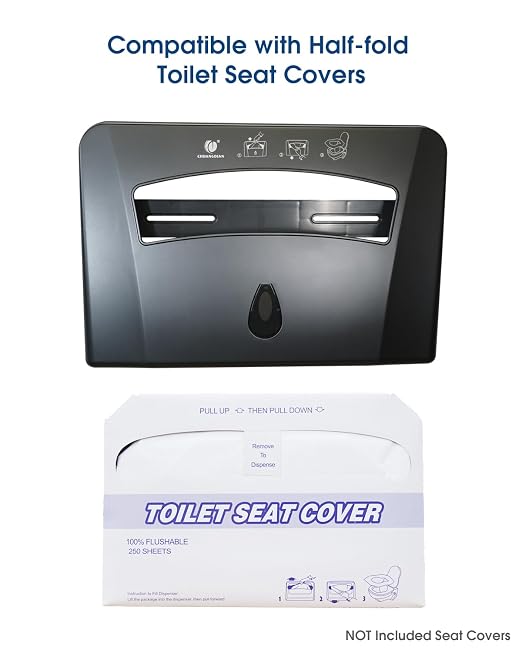 Toilet Seat Cover Dispenser, Wall Mounted Toilet Seat Cover Disposable Paper - Image 6