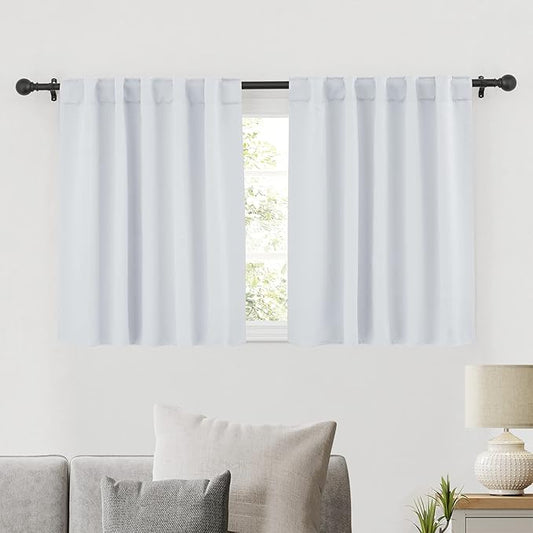 RYB HOME Small Window Curtains Blackout, Privacy Thermal Insulating Drapes by RYBHOME