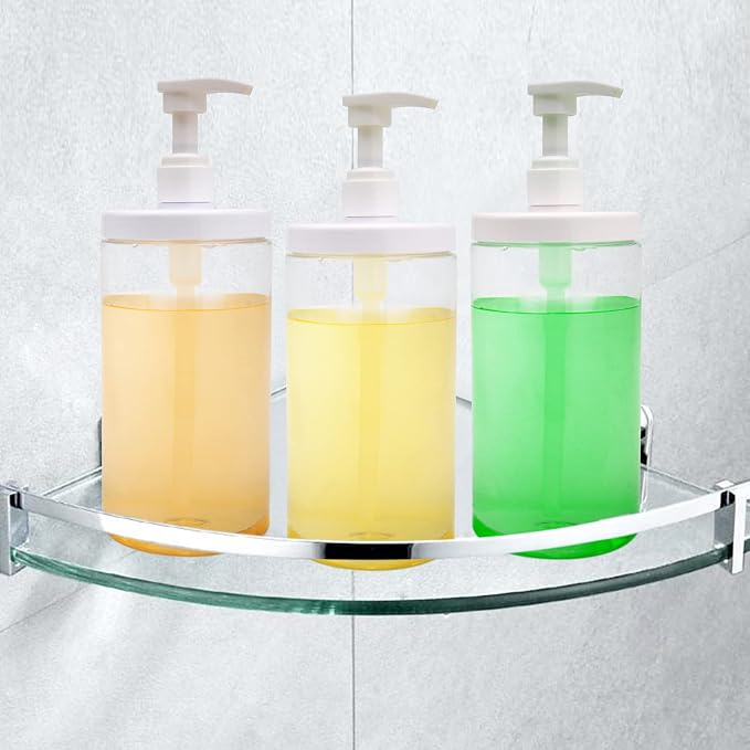 Cosywell Pump Bottle Dispenser Plastic Pump Bottles Refillable Bottles Wide - Image 7