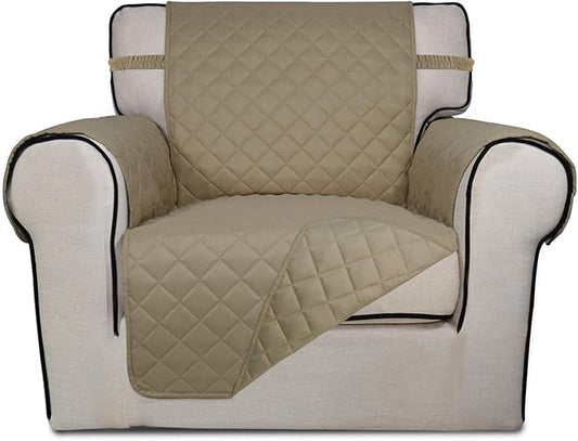PureFit Reversible Quilted Sofa Cover, Water Resistant Slipcover Furniture by PureFit