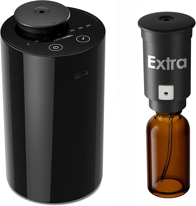 Waterless Diffuser for Essential Oil, Battery Operated Nebulizer, 0.7 Fl.Oz./ by Airversa