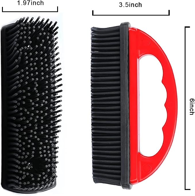 Rubber Pet Cat Dog Hair Removal Brush Lint & Hair Remover Brush, Silicone Lint - Image 6