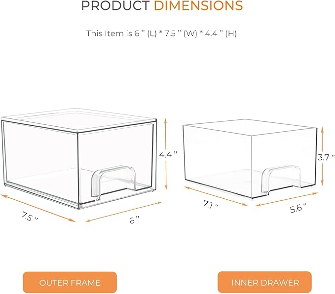 2 Pack Laundry Room Organization Storage Drawers - Image 6