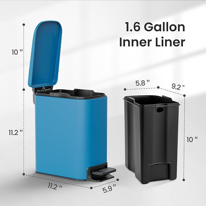 Cesun Small Bathroom Trash Can - Image 5