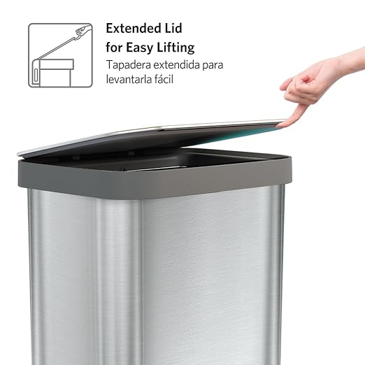 Glad Stainless Steel Step Trash Can, Series 2 - Image 3