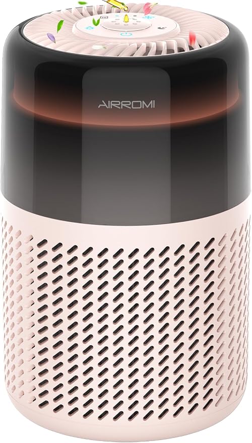AIRROMI Air Purifier for Bedroom Home, HEPA Filter, Covers Upto 549 Ft² by AIRROMI