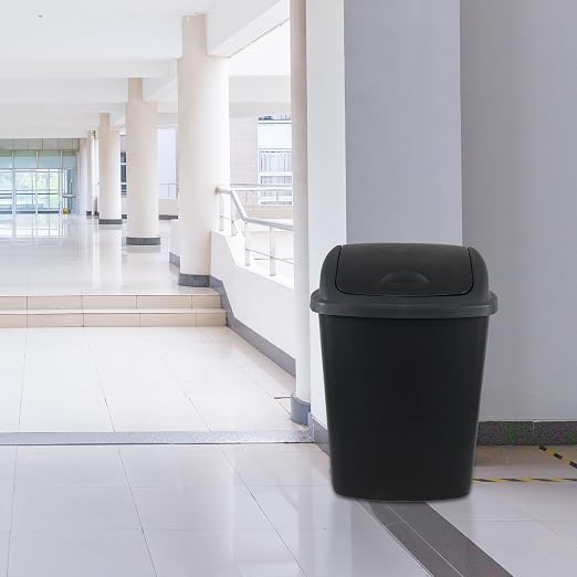18 Gallon /70 L Swing Lid Large Garbage Bins, Commercial Grade Plastic Trash - Image 4