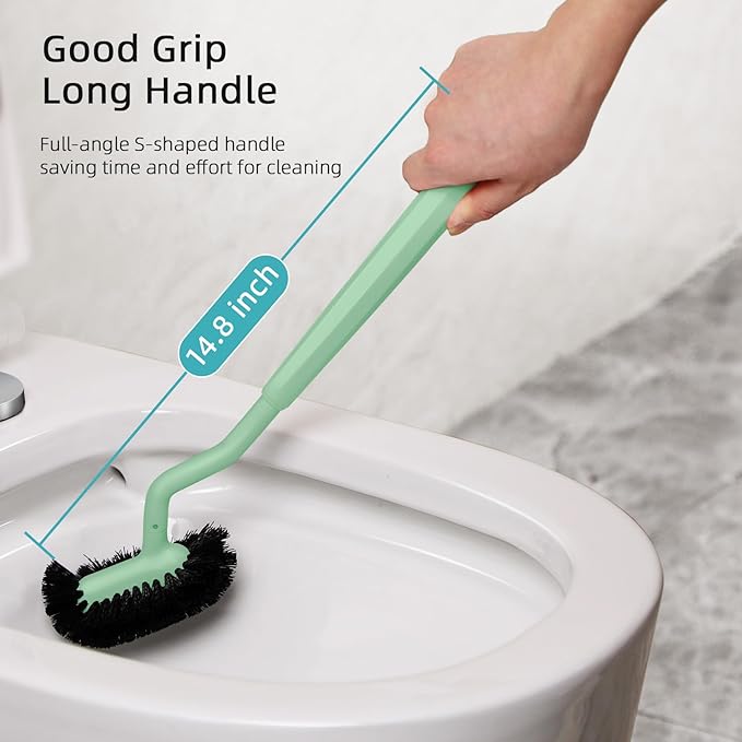 HAMITOR Toilet Bowl Brush Holder Set: Bathroom Deep Cleaning Toilet Cleaner - Image 5