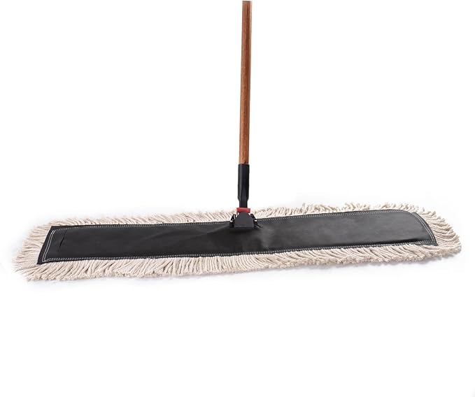 Matthew Cleaning 36'' High Strength Disposable Dust Mop Cotton Cut-end Yarn Mop - Image 6