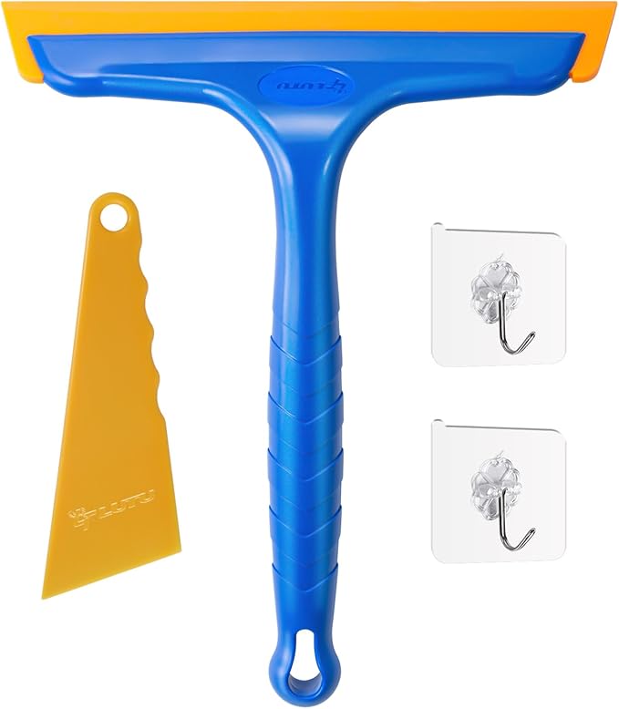Shower Squeegee for Glass Doors, Bathroom Squeegee for Shower, Window Squeegee by LTLUTU