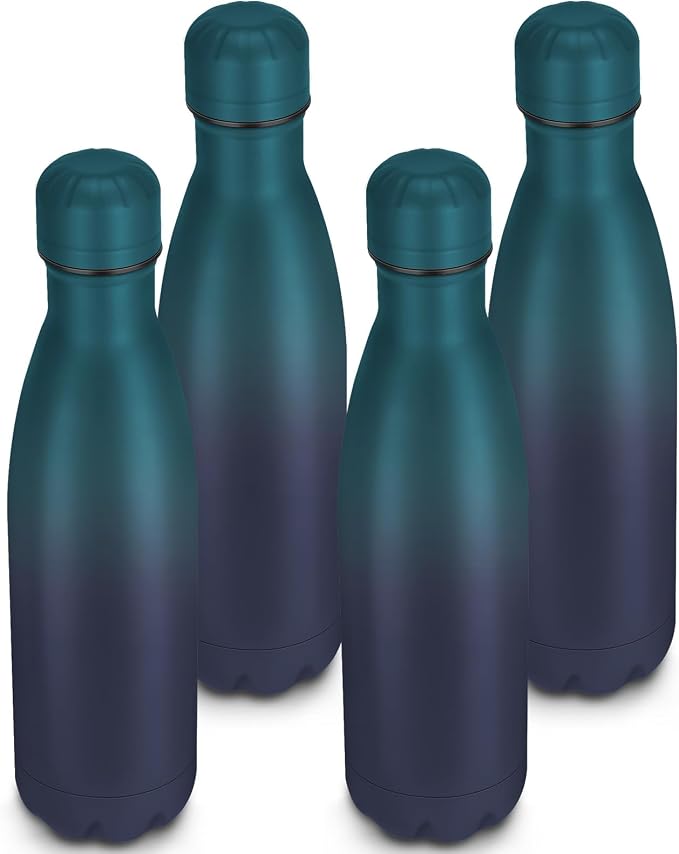 17oz Cola-Bottle Shaped Stainless Steel Leak-proof Water Bottle, Double Wall by Unknown