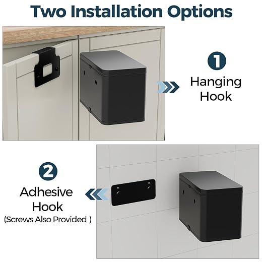 Stainless Steel Hanging Trash Can - Image 2