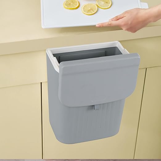 3.2 Gallon/12 L Wall Mounted Garbage Can, Hanging Cabinet Trash Can - Image 4