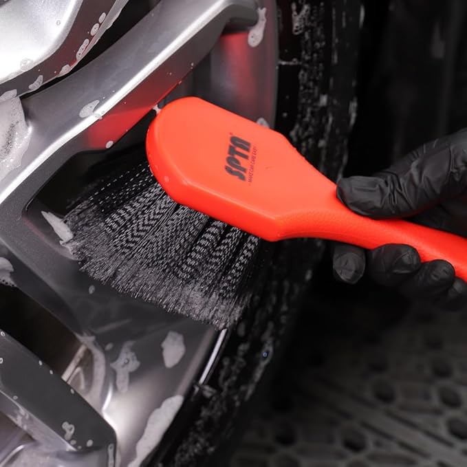 SPTA 8Pcs Wheel & Tire Brush Car Detailing kit, Easy Reach Wheel and Rim Brush - Image 7