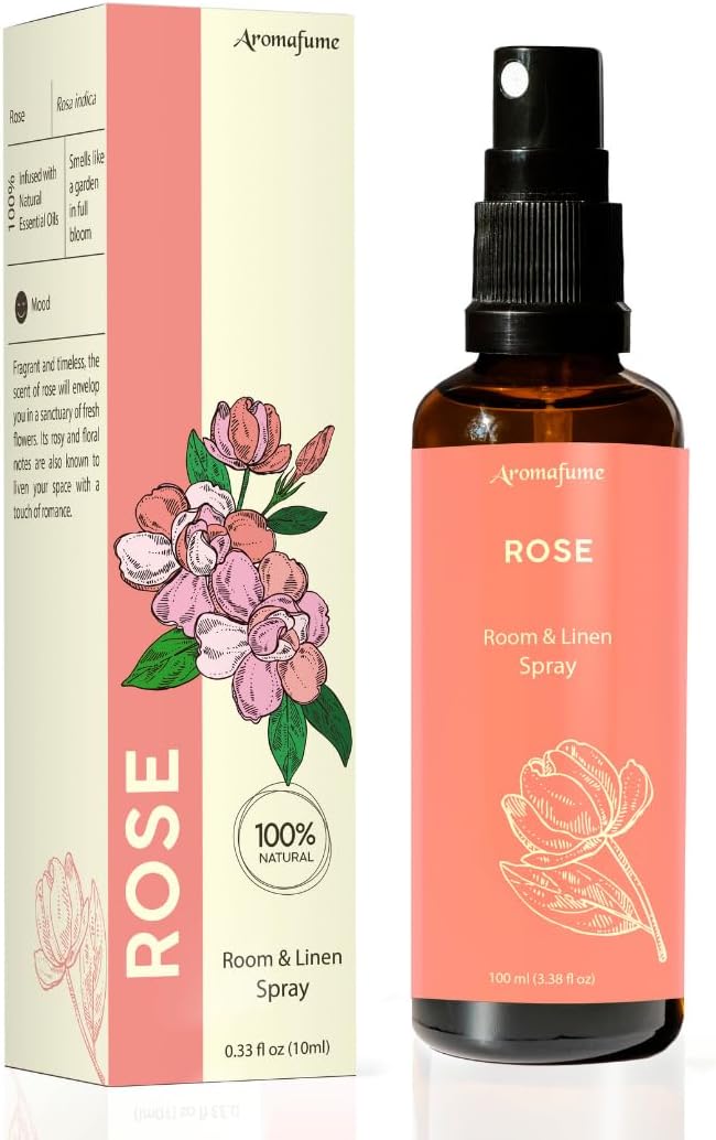 Rose Room, Linen & Pillow Spray by Aromafume | 100ml/3.38 fl oz | by Aromafume