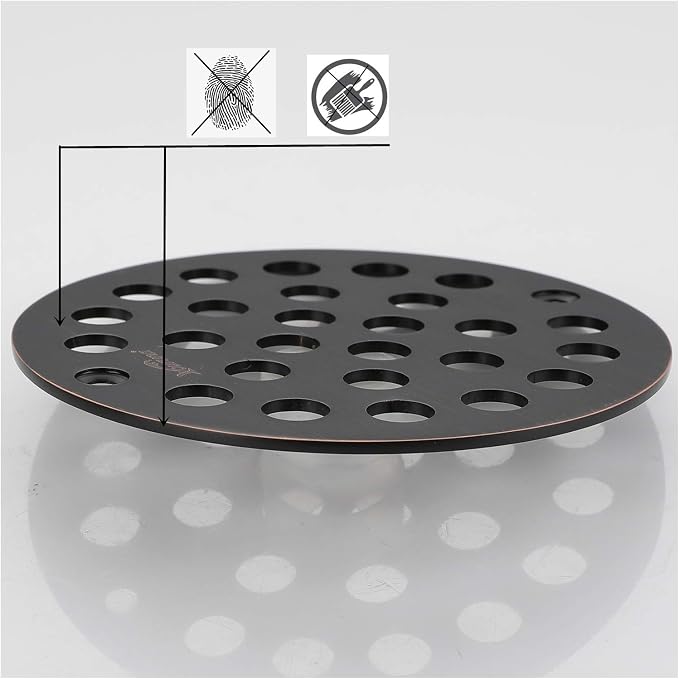 4-Inch Screw-in Shower Strainer Drain Cover Replacement Floor Strainer - Image 5