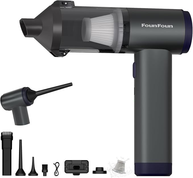 FOUNFOUN Handheld Vacuum Cordless, Portable Car Vacuum, High Power Cleaner by Unknown