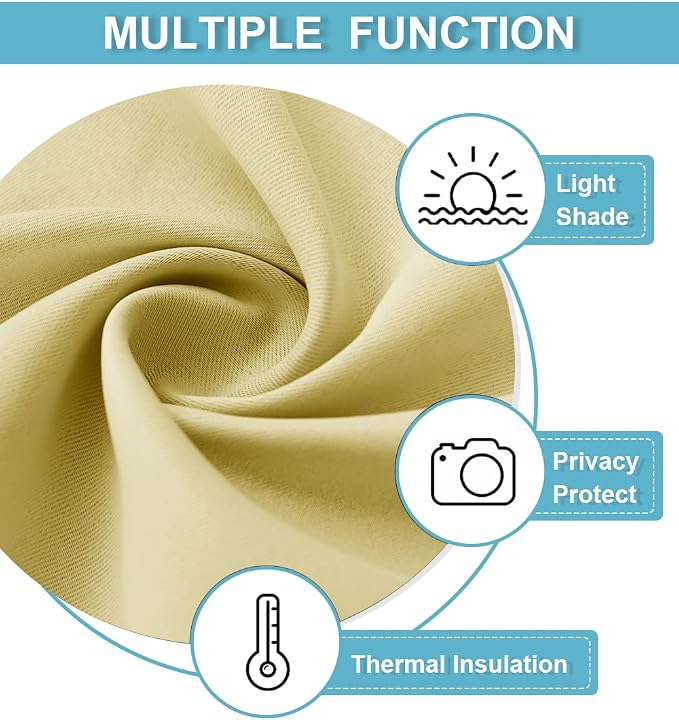 RYB HOME Blackout Curtains for Bedroom - Image 5