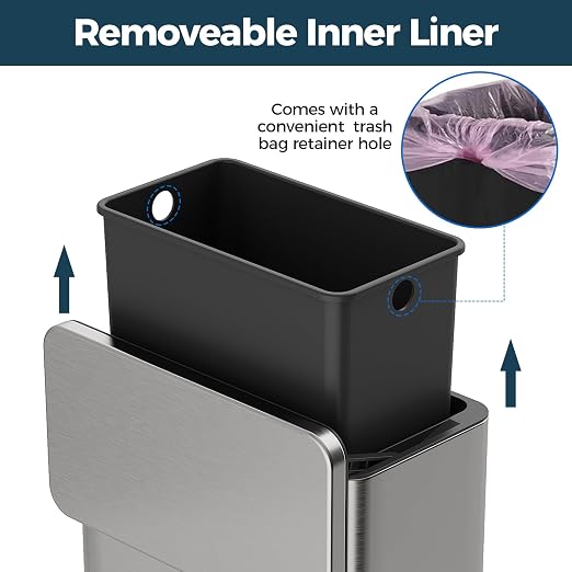 Stainless Steel Hanging Trash Can - Image 5