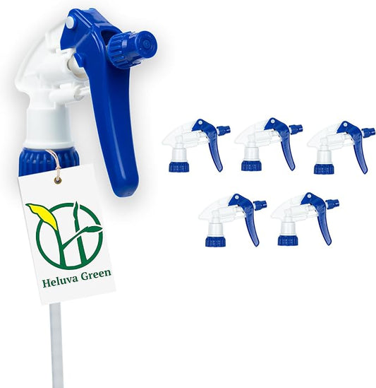 Heluva Green Spray Bottle Nozzle Replacement, Bottle Tops Only by HeluvaGreen