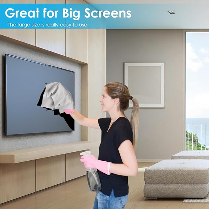6PCS Large Eyeglass Cleaning Cloths, 12 x12 inches Glasses Cleaner, - Image 5