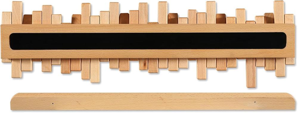 Coat Rack Wall Mount Piano Flip Down Wall Hook Rack 5 Hooks Beech